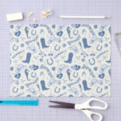 沿岸女性のカーボーイバッハおもしろいパターン 薄葉紙 (クラフト)