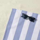 沿岸女性のカーボーイバッハBACHクラブブルーホワイトストライプズ ビーチタオル (インサイチュ)