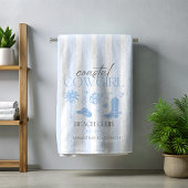 沿岸女性のカーボーイビーチクラブバチェロレッテ ビーチタオル