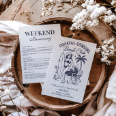 沿岸女性のカーボーイビーチクラブバチェロレッテ 招待状