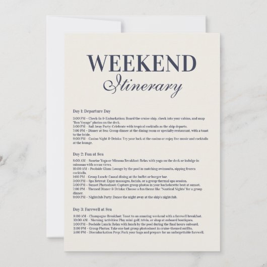 沿岸女性のカーボーイビーチクラブバチェロレッテ 招待状 (裏面)