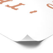 沿岸女性のカーボーイビーチクラブブラウン美学 ポスター (コーナー)