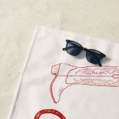 沿岸女性のカーボーイビーチタオル ビーチタオル (インサイチュ)