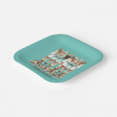 沿岸女性のカーボーイブリデスメイド7インチスクエア ペーパープレート (傾斜あり)