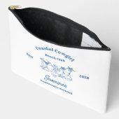 沿岸女性のカーボーイブルー海バチェロレッテ週末 アクセサリーポーチ (見開き)