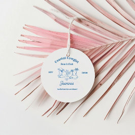 沿岸女性のカーボーイブルー海バチェロレッテ週末 フェイバータグ