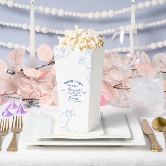 沿岸女性のカーボーイブルー海バチェロレッテ週末 フェイバーボックス (ウェディング)