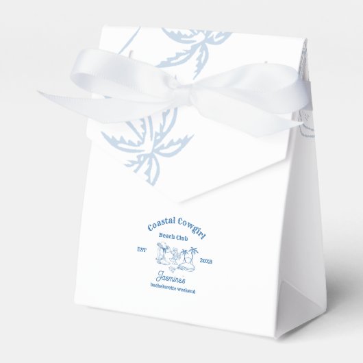 沿岸女性のカーボーイブルー海バチェロレッテ週末 フェイバーボックス (正面サイド)