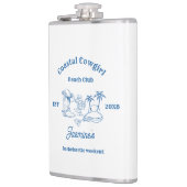 沿岸女性のカーボーイブルー海バチェロレッテ週末 フラスク (左)