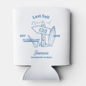 沿岸女性のカーボーイブルー海バチェロレッテ週末 缶クーラー (裏面)