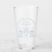 沿岸女性のカーボーイブーツウェスタンバチェロレッテ タンブラーグラス (正面)