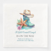 沿岸女性のカーボーイブーツ&シーシェル (正面)