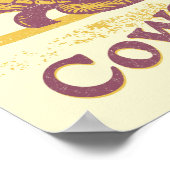 沿岸女性のカーボーイマーメイドプリントポスター ポスター (角)