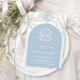 沿岸女性のカーボーイモダン航海のブライダルシャワー 招待状