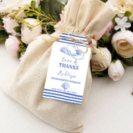 沿岸女性のカーボーイ感謝していバチェロレッテ ギフトタグ