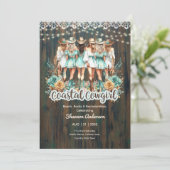 ⭐沿岸女性のカーボーイ素朴ビーチバチェロレッテブライダル 招待状 (スタンド正面)