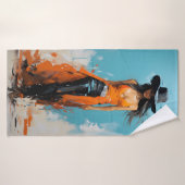 沿岸女性のカーボーイ美学バスルームスパ バスタオル (バスタオル)