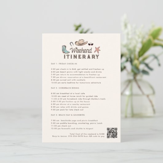 沿岸女性のカーボーイ週末の日程 招待状 (スタンド正面)