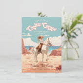 沿岸女性のカーボーイ馬バチェロレッテ 招待状 (スタンド正面)