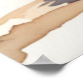 沿岸女性のカーボーイ – オンビーチ ポスター (角)