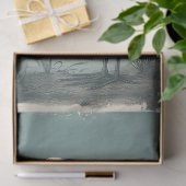 沿岸威厳のある水色のデコップページの緑 薄葉紙 (ギフト)