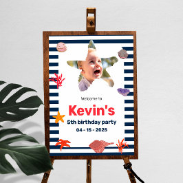 沿岸子供の誕生日パーティー ポスター