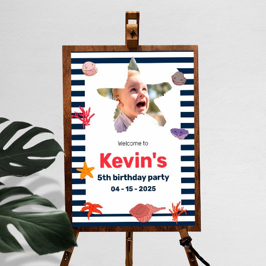 沿岸子供の誕生日パーティー ポスター