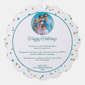 沿岸季節のごあいさつ写真年の概要 オーナメントカード (裏面)