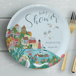 沿岸少年の赤ちゃんシャワーパーティー ペーパープレート