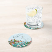沿岸少年の赤ちゃんシャワーパーティー ラウンドペーパーコースター (インサイチュ)