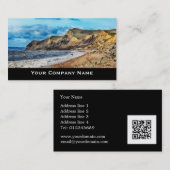 沿岸崖の景色の名刺 名刺 (正面/裏面)
