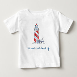 沿岸引用文 は生命によって惰走するのに時間をかけます ベビーTシャツ