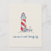 沿岸引用文 |一生を通じて海岸まで時間を取る ポストカード (正面)