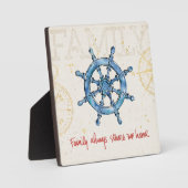 沿岸引用文 |家族でいつも家を歩く フォトプラーク (正面)