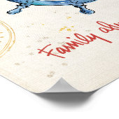 沿岸引用文 |家族でいつも家を歩く ポスター (角)