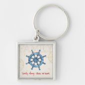 沿岸引用文|家族は私を常に家に操縦します キーホルダー (正面)