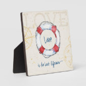 沿岸引用文 |愛は命最高の救 フォトプラーク (正面)