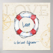 沿岸引用文 |愛は命最高の救 ポスター (正面)