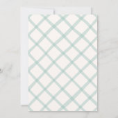 沿岸性シック波型フレームの卒業 招待状 (裏面)