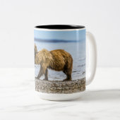 沿岸性褐色熊 ツートーンマグカップ (正面右)