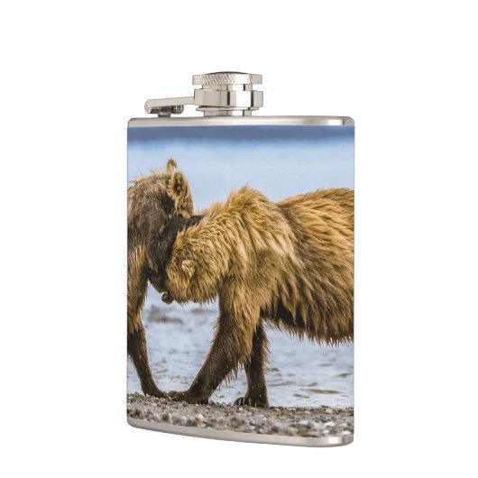 沿岸性褐色熊 フラスク (左)