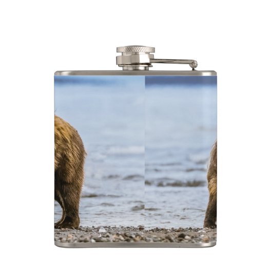 沿岸性褐色熊 フラスク (裏面)