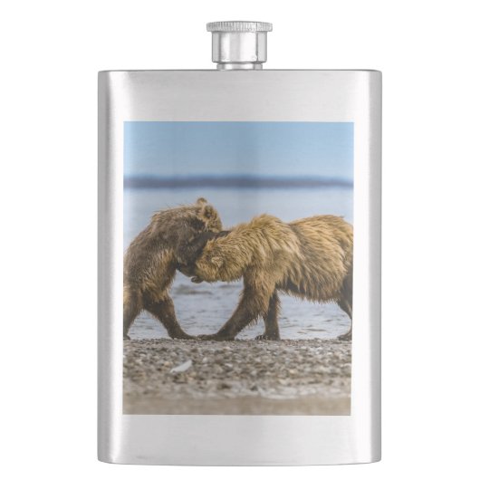沿岸性褐色熊 フラスク (正面)