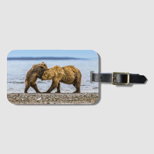 沿岸性褐色熊 ラゲッジタグ (正面横)