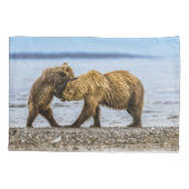 沿岸性褐色熊 枕カバー (裏面)