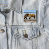 沿岸性褐色熊 缶バッジ (インサイチュ)