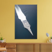 沿岸戦闘船の空中表示 キャンバスプリント (インサイチュ (リビング))