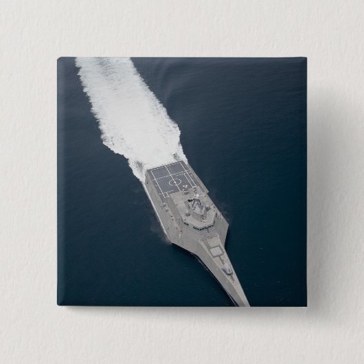 沿岸戦闘船の空中表示 缶バッジ (正面)