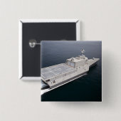 沿岸戦闘艦の独立3 缶バッジ (正面&裏面)