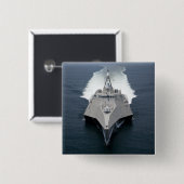 沿岸戦闘艦の独立 缶バッジ (正面&裏面)